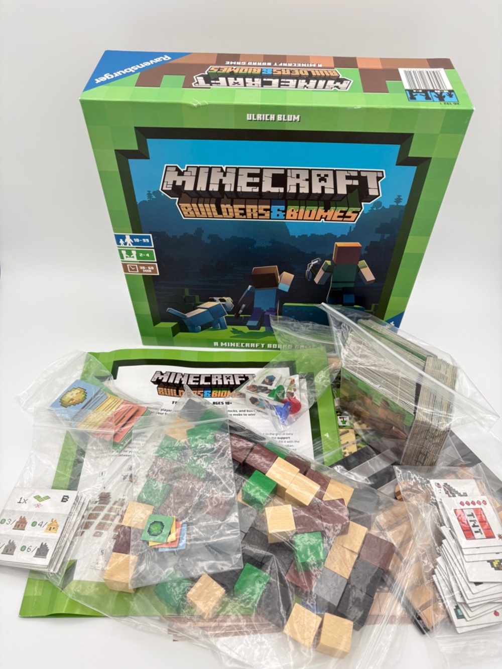 Ravensburger Minecraft Builders & Biomes Board Game - Complete!
